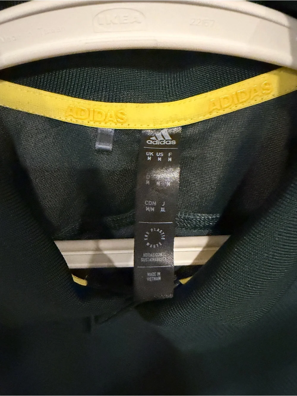 adidas Men’s Polo with Yellow Logo